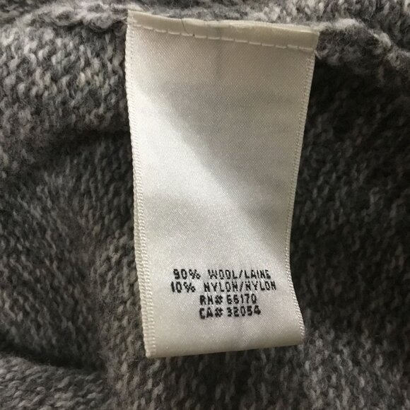 Anthropologie Meguro River Wool Knit Open Front Pleated Puff Shoulder Cardigan M - Picture 11 of 12